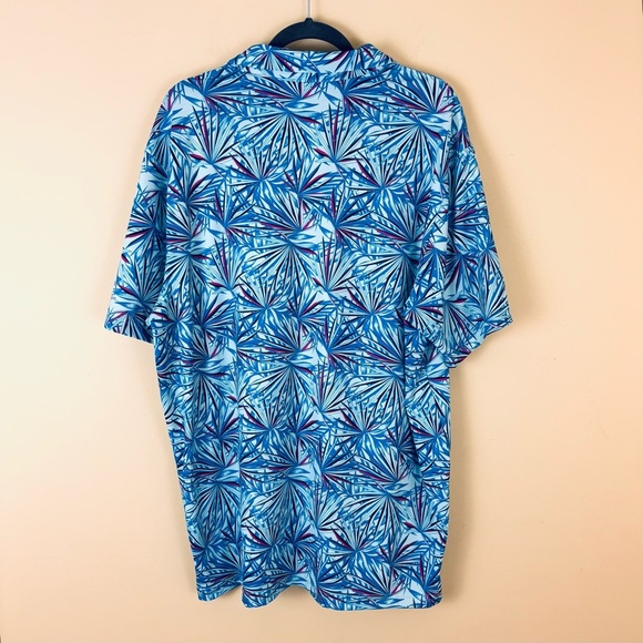 Walter Hagan Men's Perfect 11 Agave Golf Cyan Blue Athletic Polo Shirt Size XL - Picture 9 of 14